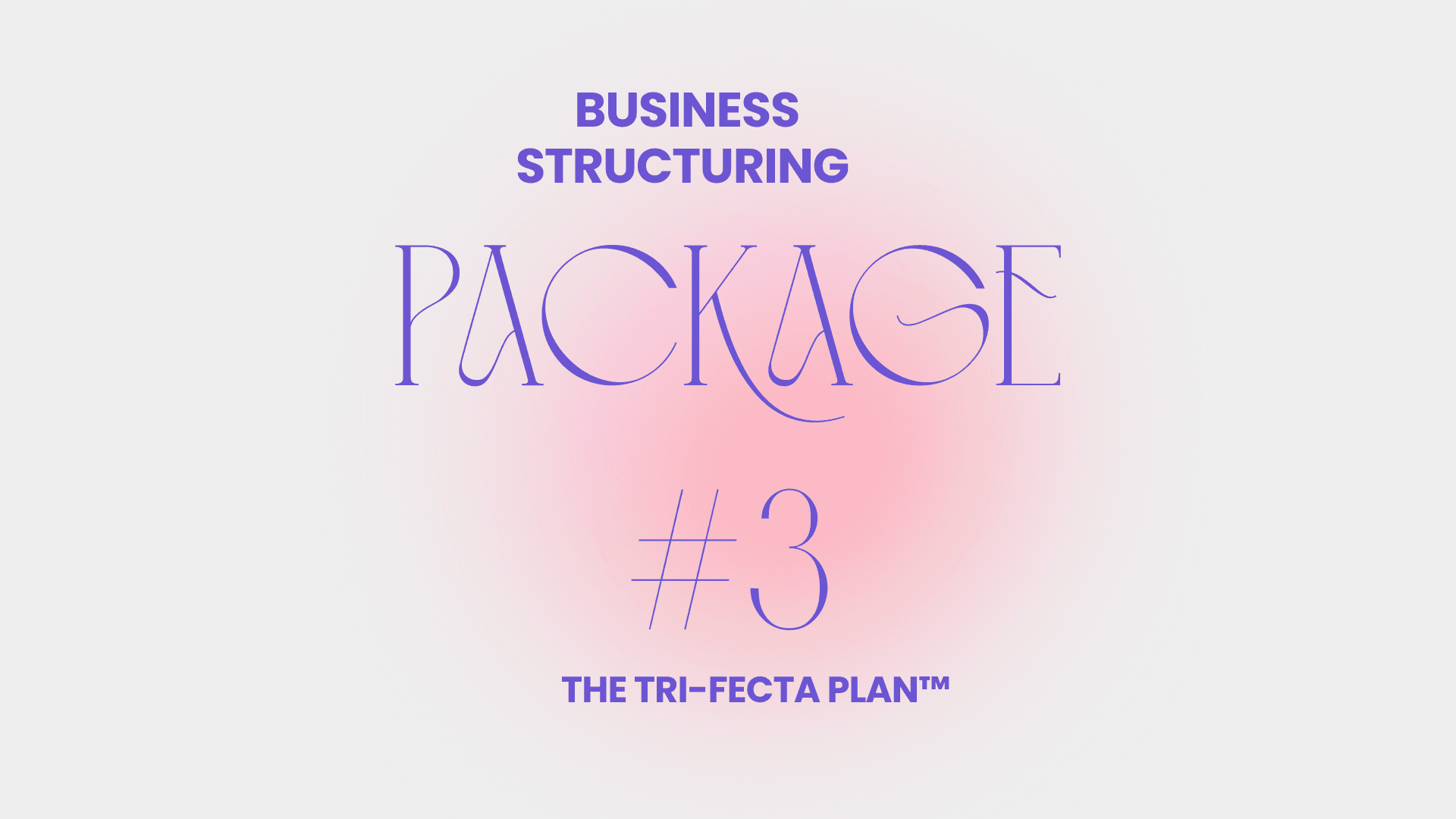 The Tri-Fecta Plan™ Package 3