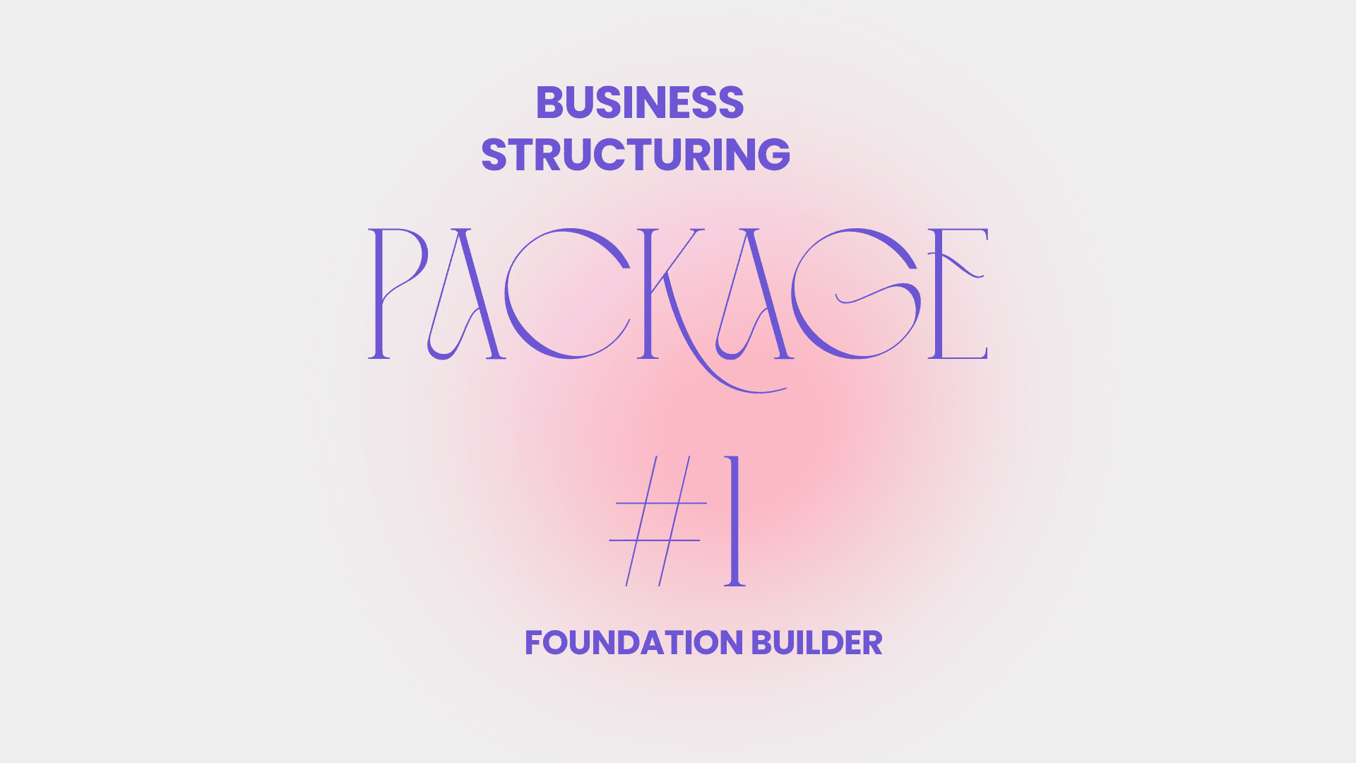 Foundation Builder Package 1